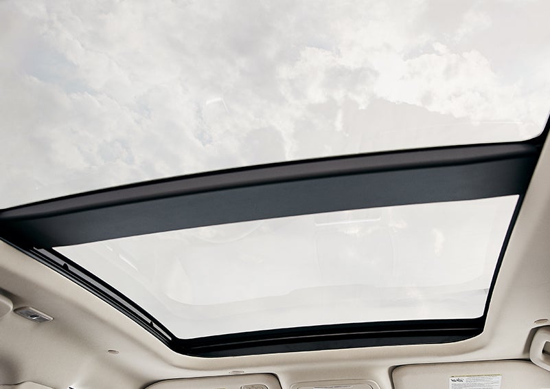 The available panoramic Vista Roof® is shown from inside a 2024 Lincoln Corsair® SUV. | Thornhill Lincoln in Chapmanville WV