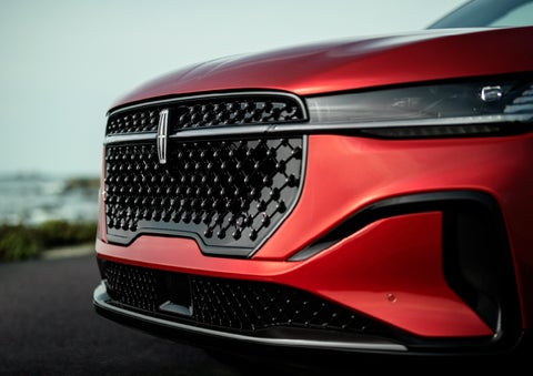 The sleek grille of a 2024 Lincoln Nautilus® SUV with the available Jet Appearance Package makes a bold statement. | Thornhill Lincoln in Chapmanville WV