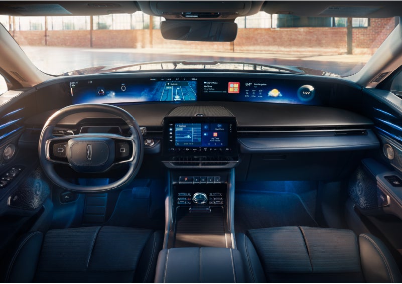 The panoramic display is shown in a 2024 Lincoln Nautilus® SUV. | Thornhill Lincoln in Chapmanville WV