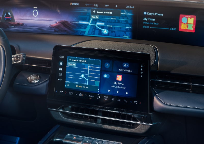 Driving directions are shown on the center touchscreen. | Thornhill Lincoln in Chapmanville WV